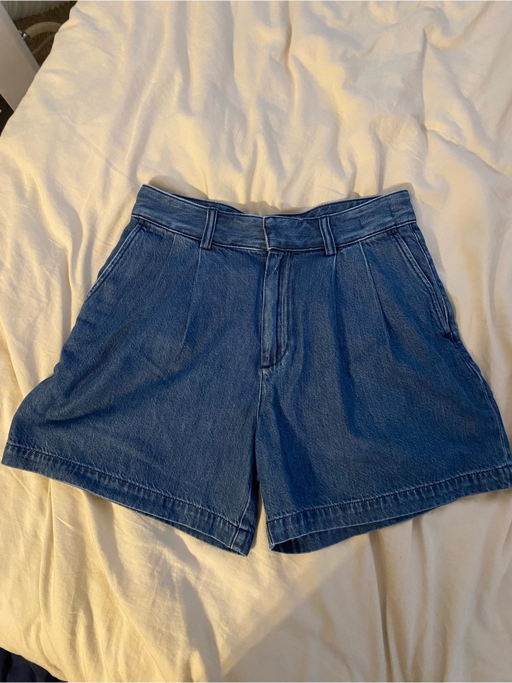 Madewell Women’s High-Waist Denim Shorts - Blue